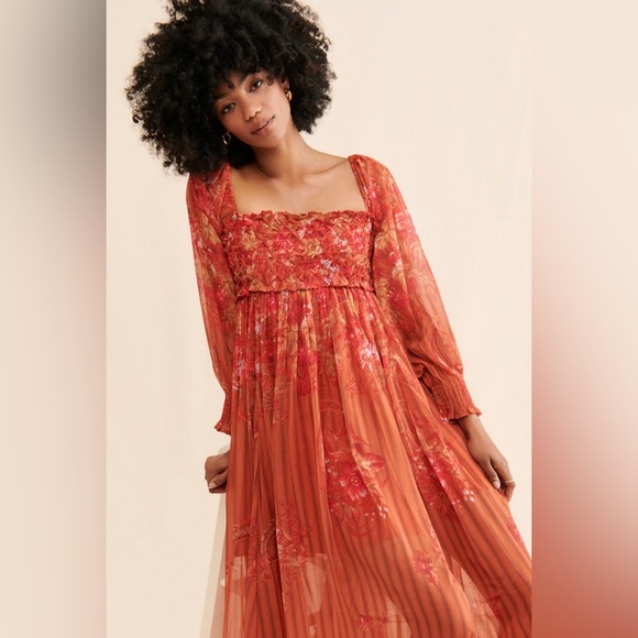 ✨sold✨FREE PEOPLE Angel Eyes Maxi Dress - Picture 3 of 11